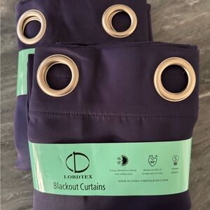 NEW Blackout Curtains in Navy (4.3’x7’)
